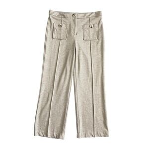 Rachel Zoe Wide Leg Crop Tan Women's Pants Size S Comfortable Stretchy